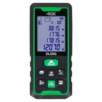 Лазерный дальномер RGK DL50G (с поверкой) - зеленый луч