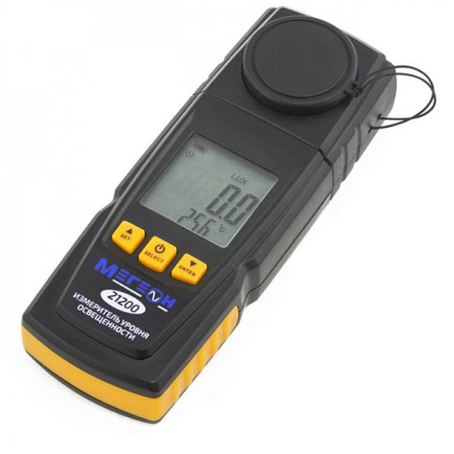 Цифровой измеритель освещенности (Люксметр) МЕГЕОН 21200 Цифровой измеритель освещенности (Люксметр) МЕГЕОН 21200