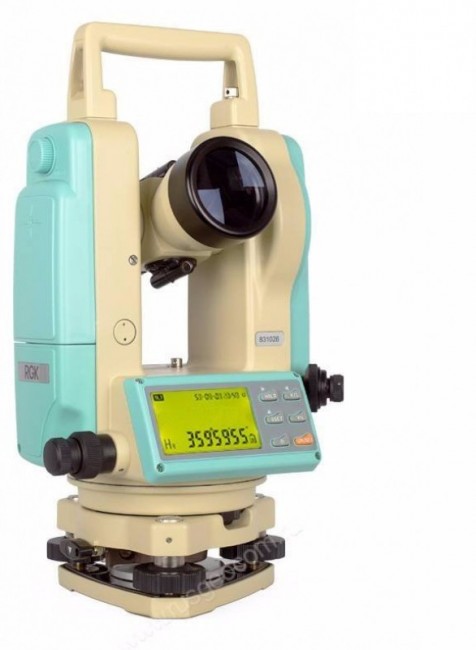 Комплект теодолит RGK T-05 (оптический отвес) штатив рейка - 3 в 1