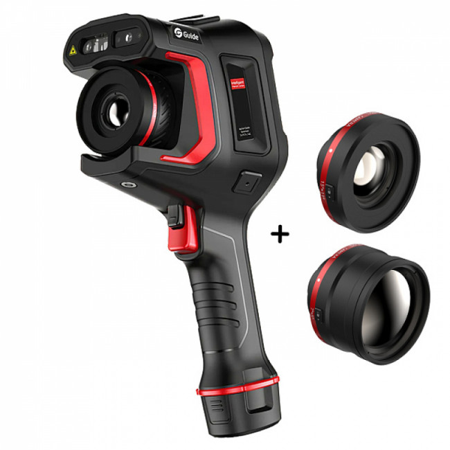 Тепловизор Guide H3 в комплекте с двумя телеобъективами 15° x 11° и 7° x 5° Тепловизор Guide H3 в комплекте с двумя телеобъективами 15° x 11° и 7° x 5°