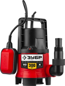 Дренажный насос для грязной воды НПГ-М1-300 ЗУБР 300 Вт Дренажный насос для грязной воды НПГ-М1-300 ЗУБР 300 Вт