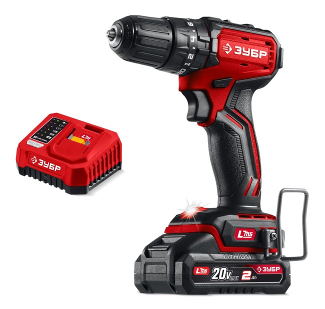 Бесщеточная ударная дрель-шуруповерт ДБУ-45-21 ЗУБР 20 В, 45 Н·м, 1 АКБ LMS (2 А·ч) Бесщеточная ударная дрель-шуруповерт ДБУ-45-21 ЗУБР 20 В, 45 Н·м, 1 АКБ LMS (2 А·ч)