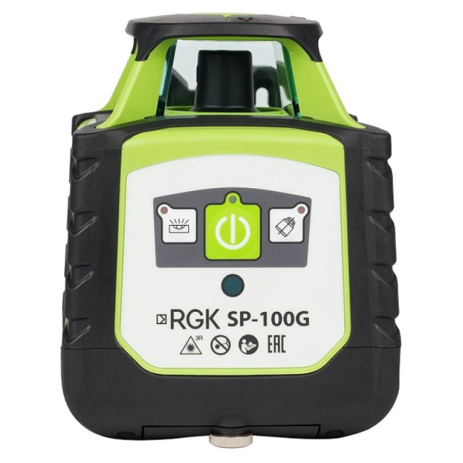 Комплект ротационного нивелира с раздвижным штативом RGK SP-100G COMBO с калибровкой Комплект ротационного нивелира с раздвижным штативом RGK SP-100G COMBO с калибровкой