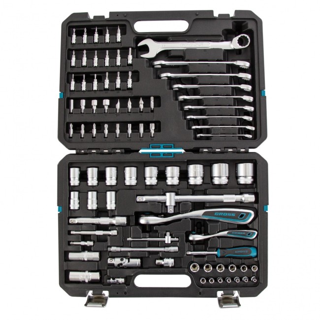 Набор инструментов 1/4", 1/2", CrV 82 предмета Gross Набор инструментов 1/4", 1/2", CrV 82 предмета Gross