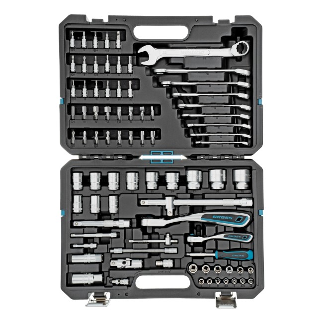 Набор инструментов 1/4", 1/2", CrV 82 предмета Gross Набор инструментов 1/4", 1/2", CrV 82 предмета Gross