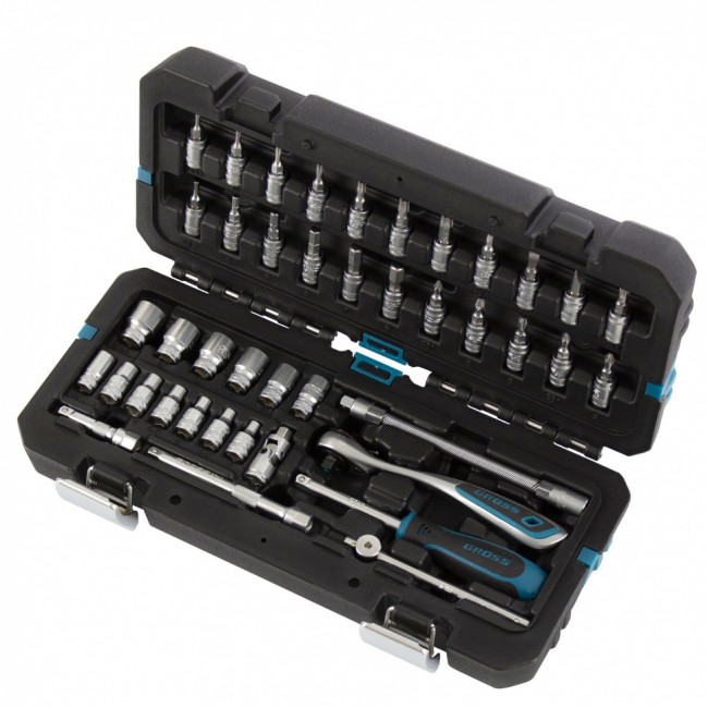 Набор инструментов 1/4", CrV 42 предмета Gross Набор инструментов 1/4", CrV 42 предмета Gross