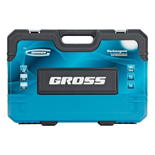 Набор инструментов 1/4", 1/2", CrV 101 предмет Gross Набор инструментов 1/4", 1/2", CrV 101 предмет Gross