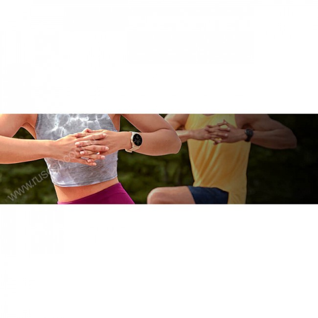 Часы Garmin Venu 2 Plus серый с серым безелем и кожаным ремешком Часы Garmin Venu 2 Plus серый с серым безелем и кожаным ремешком