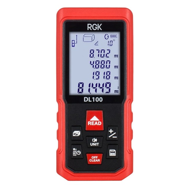 Комплект: ротационный нивелир RGK SP-100 + элевационный штатив RGK SH-170 + рейка RGK LR-2 + дальномер RGK DL100 Комплект: ротационный нивелир RGK SP-100 + элевационный штатив RGK SH-170 + рейка RGK LR-2 + дальномер RGK DL100