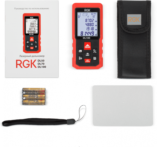 Лазерный дальномер RGK DL100 Лазерный дальномер RGK DL100