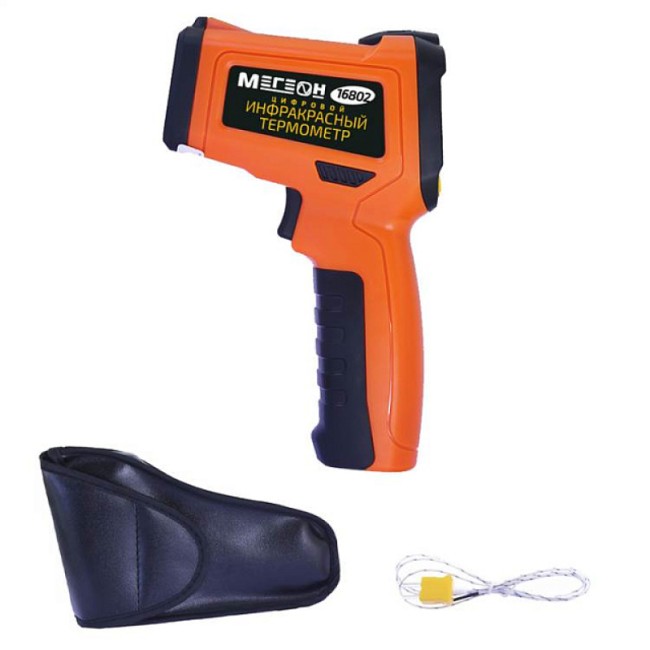 Инфракрасный термометр с термопарой МЕГЕОН 16802 Инфракрасный термометр с термопарой МЕГЕОН 16802