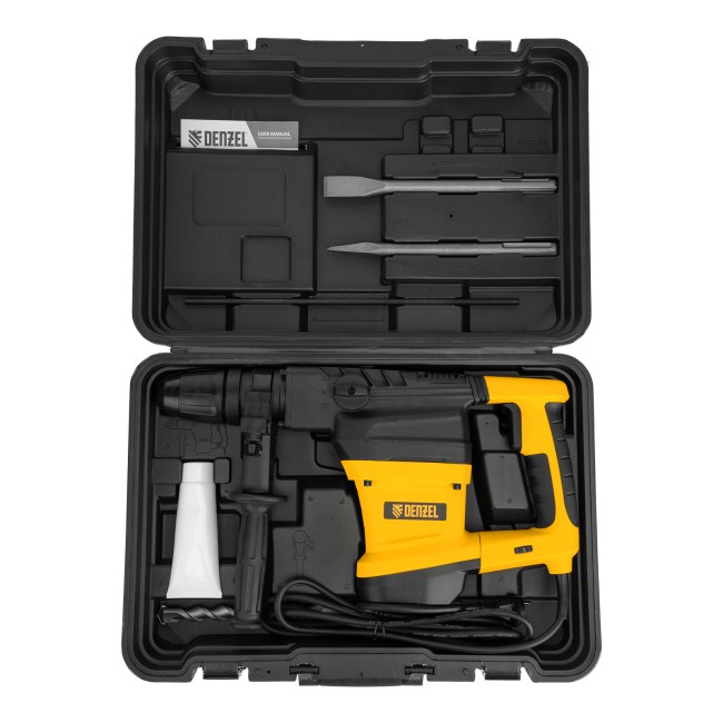 Перфоратор электрический RHVB-1300-40, SDS-Max, 1300 Вт, 10 Дж, 2 реж. Denzel Перфоратор электрический RHVB-1300-40, SDS-Max, 1300 Вт, 10 Дж, 2 реж. Denzel