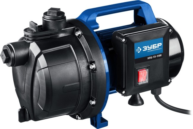 Насос поверхностный (садовый) Профессионал НПЦ-Т3-1100 ЗУБР 1100 Вт