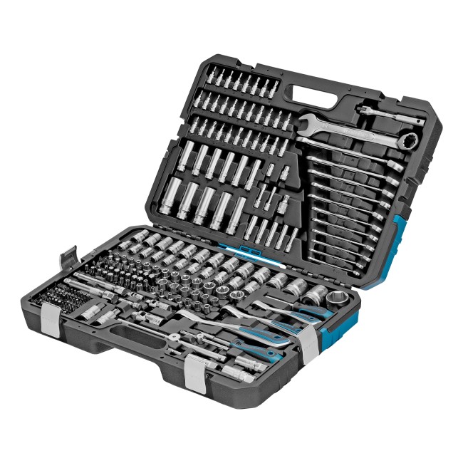 Набор инструментов 1/2", 3/8", 1/4" CrV 216 предметов Gross Набор инструментов 1/2", 3/8", 1/4" CrV 216 предметов Gross