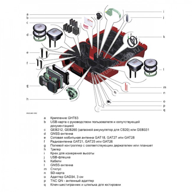 Комплект GNSS-приемника ровера Leica GS18 (GSM)+CS20 Disto