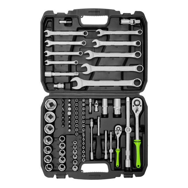 Набор инструмента 1/2", 1/4" 83 предмета Сибртех Набор инструмента 1/2", 1/4" 83 предмета Сибртех