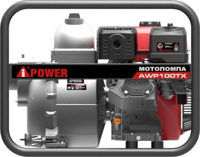 Бензиновая мотопомпа для сильнозагрязнённой воды A-iPower AWP100TX