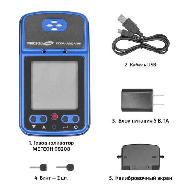Газоанализатор (измеритель концентрации озона) МЕГЕОН 08208 Газоанализатор (измеритель концентрации озона) МЕГЕОН 08208