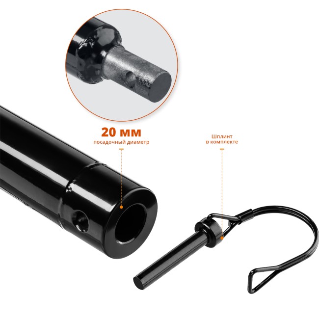 Удлинитель шнека для мотобуров ЗУБР 500 мм Удлинитель шнека для мотобуров ЗУБР 500 мм