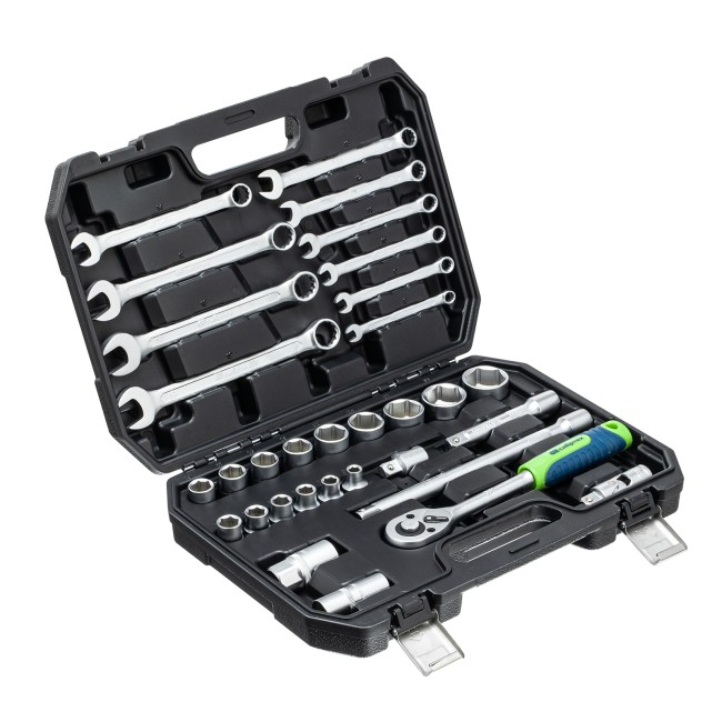 Набор инструментов 1/2" 32 предмета Сибртех Набор инструментов 1/2" 32 предмета Сибртех