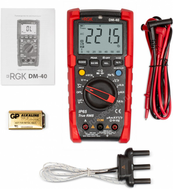 Мультиметр RGK DM-40 с поверкой Мультиметр RGK DM-40 с поверкой