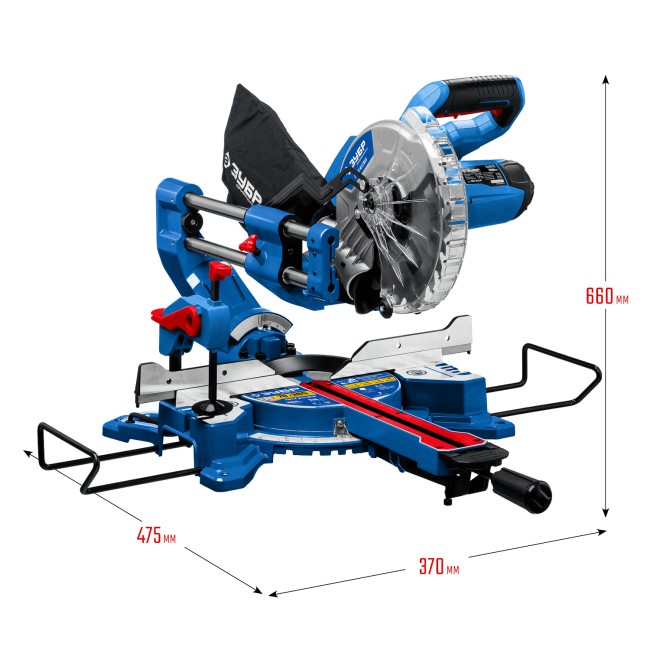 Пила торцовочная с протяжкой ППТ-216-П ЗУБР