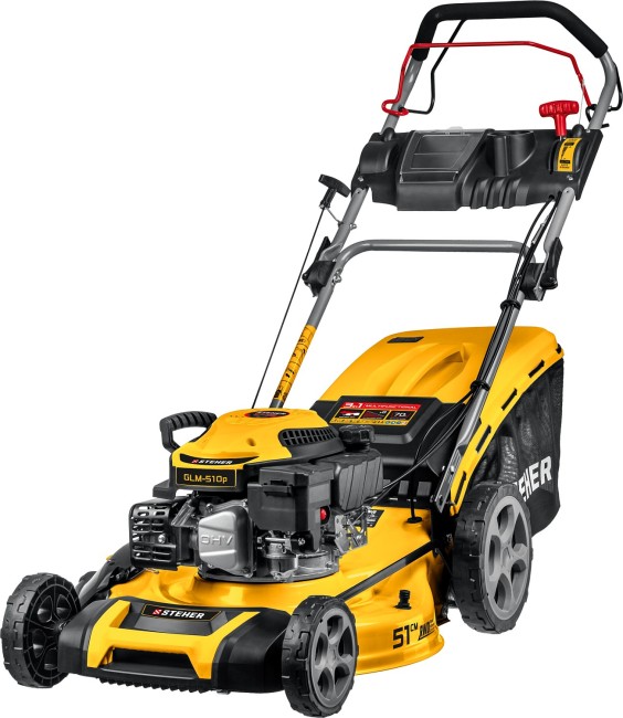 Газонокосилка бензиновая самоходная GLM-510p STEHER Газонокосилка бензиновая самоходная GLM-510p STEHER