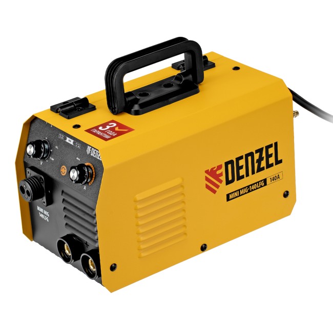 Аппарат инвертор. полуавтомат. сварки Mini MIG-140LFG, 140 А, ПВ 60% Denzel Аппарат инвертор. полуавтомат. сварки Mini MIG-140LFG, 140 А, ПВ 60% Denzel