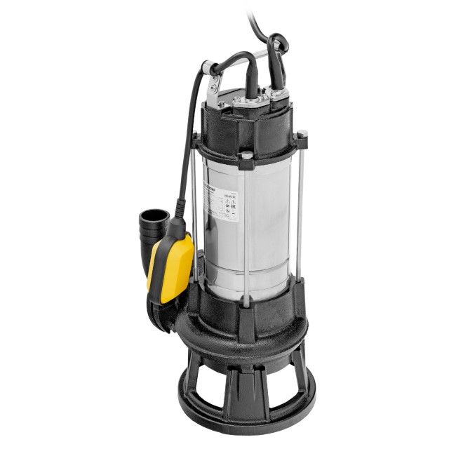Фекальный насос FP1800-KS, 1800 Вт, напор 17 м, 26000 л/ч, нож-измельчитель Denzel Фекальный насос FP1800-KS, 1800 Вт, напор 17 м, 26000 л/ч, нож-измельчитель Denzel