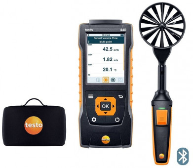 Комплект Testo 440 с Bluetooth-крыльчаткой 100 мм и кейсом