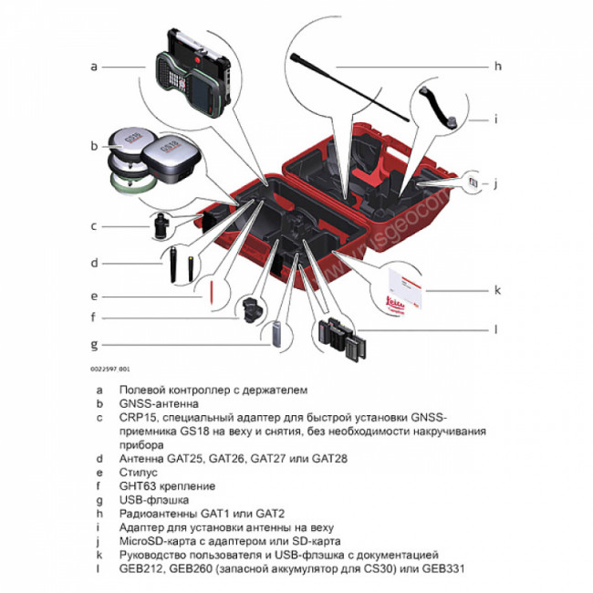 Комплект GNSS-приемника ровера Leica GS18T (GSM и радио)+CS20 Disto