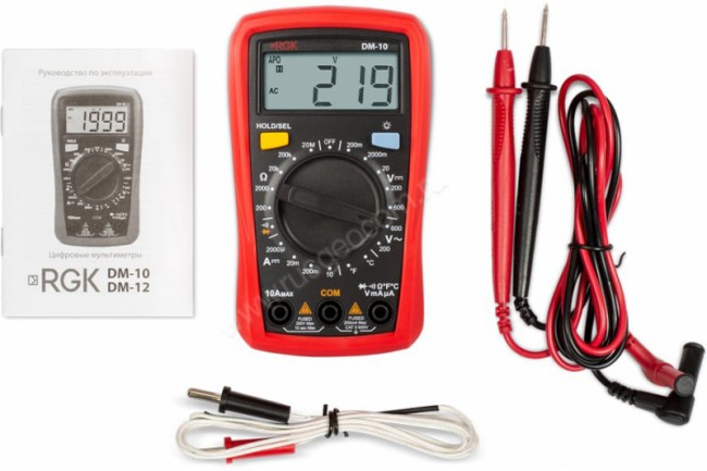 Мультиметр RGK DM-10 с поверкой Мультиметр RGK DM-10 с поверкой