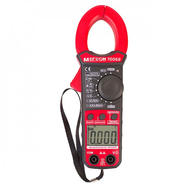 Цифровые токоизмерительные клещи, мультиметр МЕГЕОН 70068