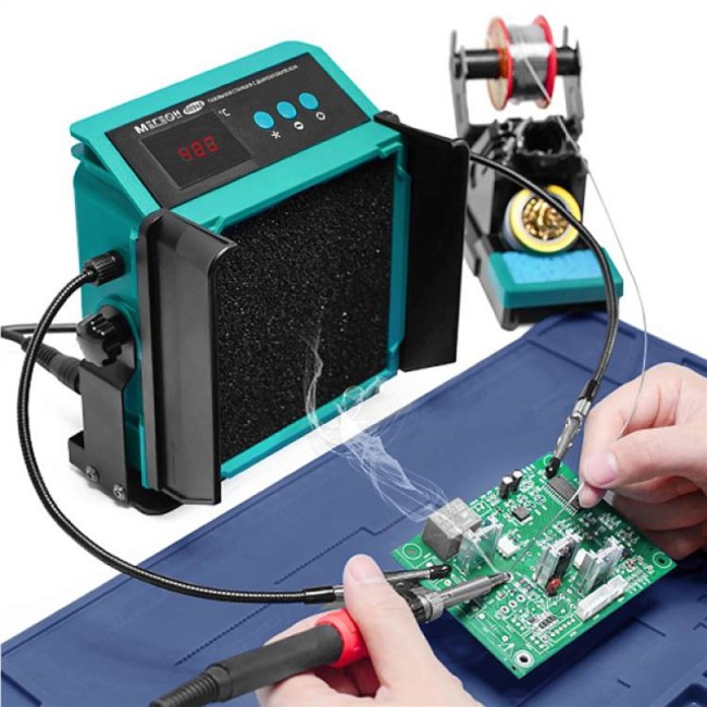 Паяльная станция с дымоуловителем МЕГЕОН 00348 Паяльная станция с дымоуловителем МЕГЕОН 00348