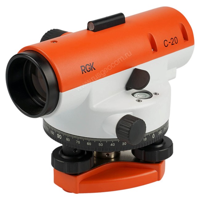 Комплект оптический нивелир RGK C-20 с поверкой + штатив S6-N + рейка RGK TS-7 Комплект оптический нивелир RGK C-20 с поверкой + штатив S6-N + рейка RGK TS-7